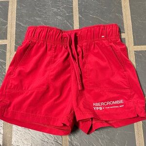 Abercrombie & Fitch Bright Red Women's Athletic Shorts